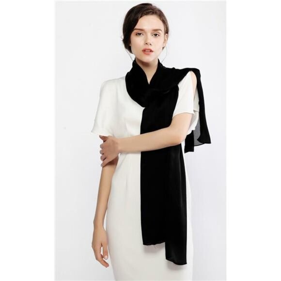 Women Shawls and WrapsLike Chiffon Silk Scarf Formal Silky Pashmina Shawls - Picture 6 of 7